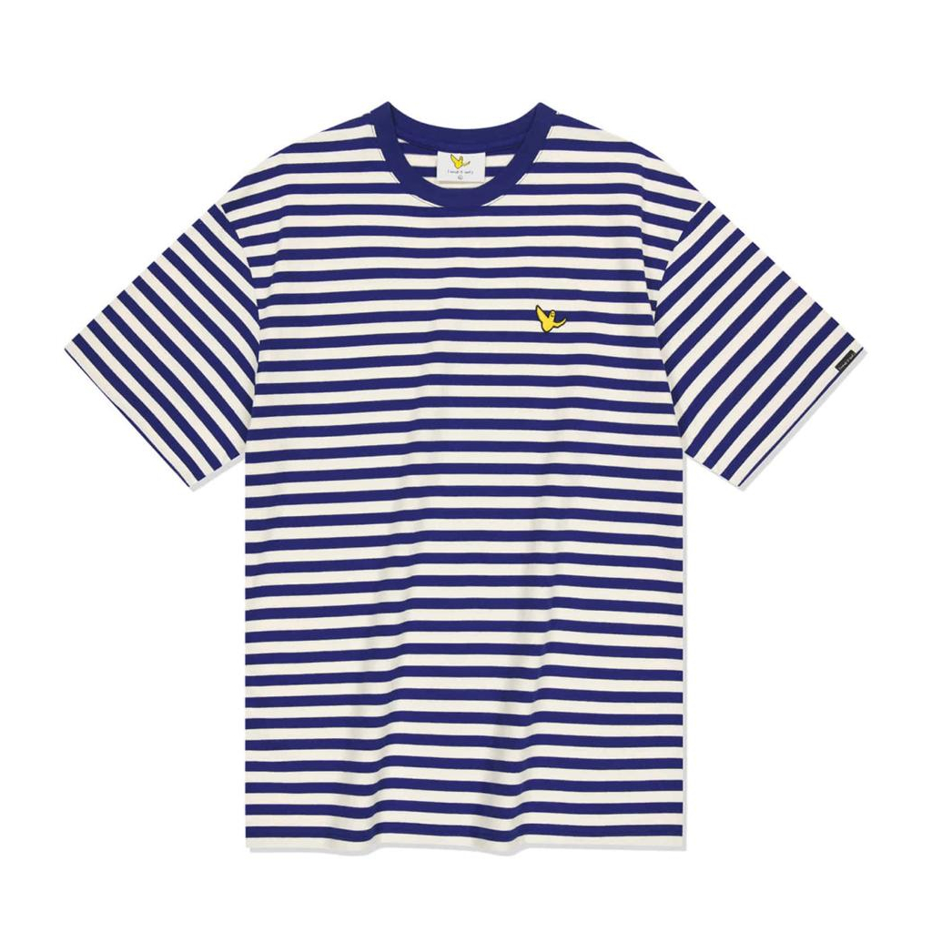 MARK GONZALES Angel Stripe T-Shirts - Blue | Shopee Malaysia