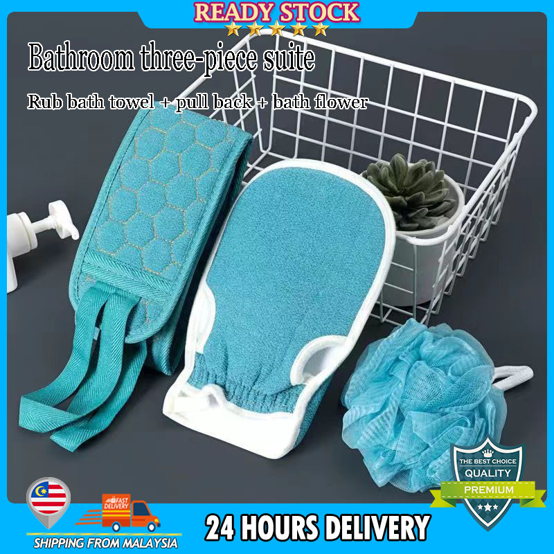 Washcloth set powerful back rubbing gloves for men bath utensils for women bath home back