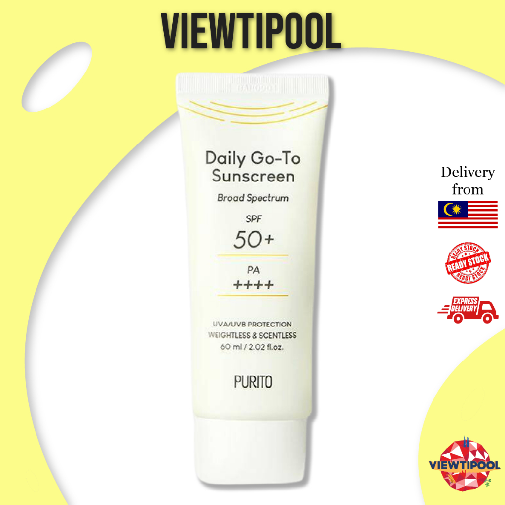 Purito Daily Go To Sunscreen SPF50+ PA++++ 60ml | Shopee Malaysia