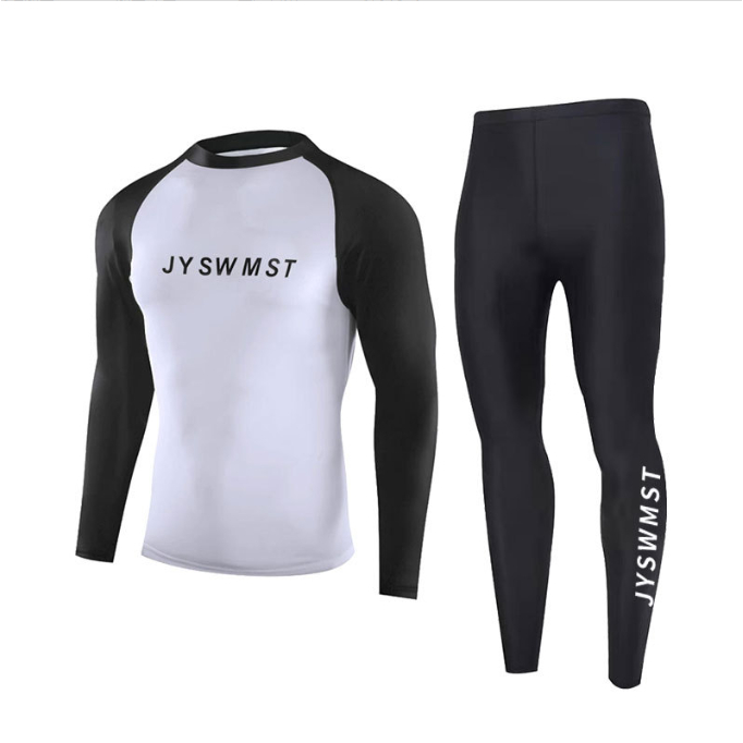 Korean Style Men's / Teenager Boy Sport Swimwear Long Sleeves Swimsuit