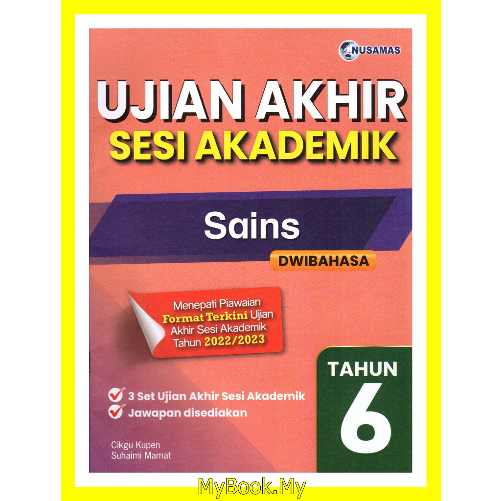 Baru Myb Buku Latihan Ujian Akhir Sesi Akademik Uasa Tahun Sains Science Dwibahasa