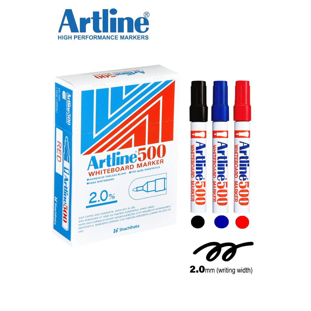 ARTLINE 500 White Board Marker Pen Whiteboard Marker 2.0mm / MONAMI 220