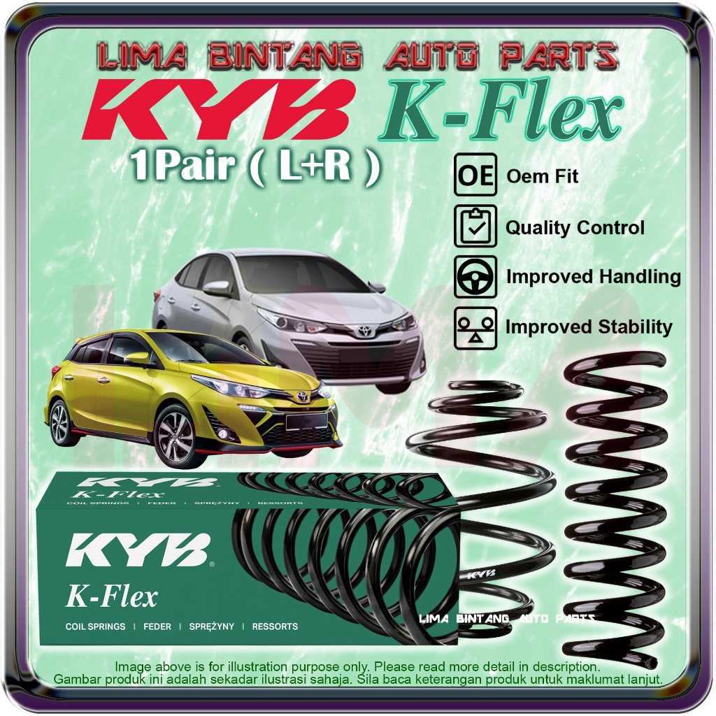 ( 1Pair ) Toyota Vios NCP151 , Yaris NSP151 Coil Spring Standard Heavy ...