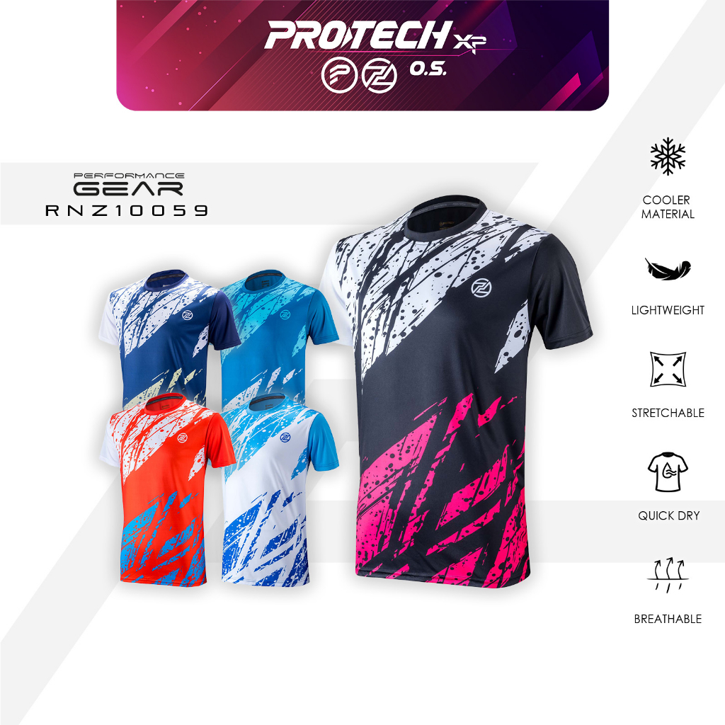 PROTECH Badminton Dry Fit Tournament T-Shirt RNZ10059 | Shopee Malaysia