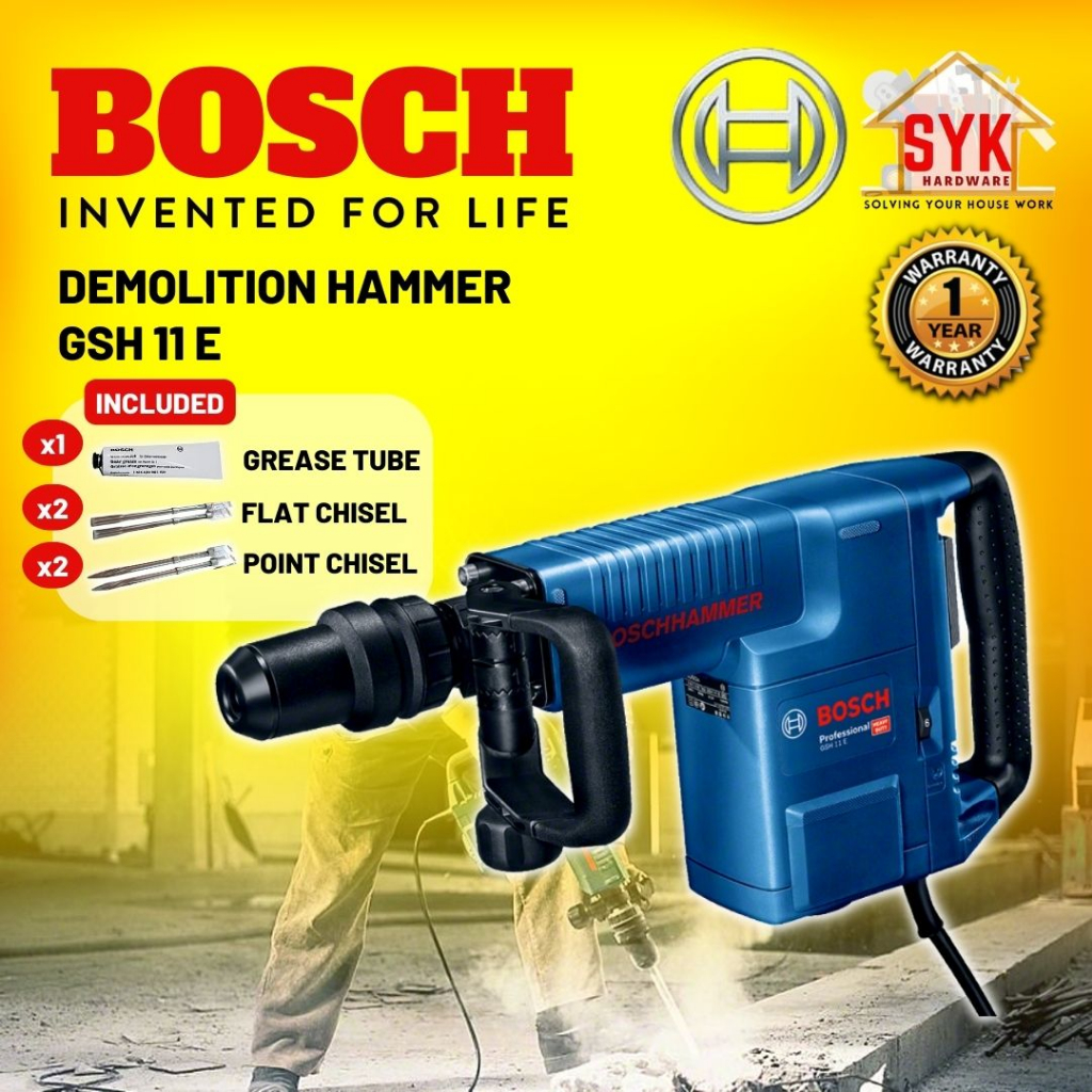 SYK Bosch GSH11E GSH 11E Professional Heavy Duty Demolition Hammer