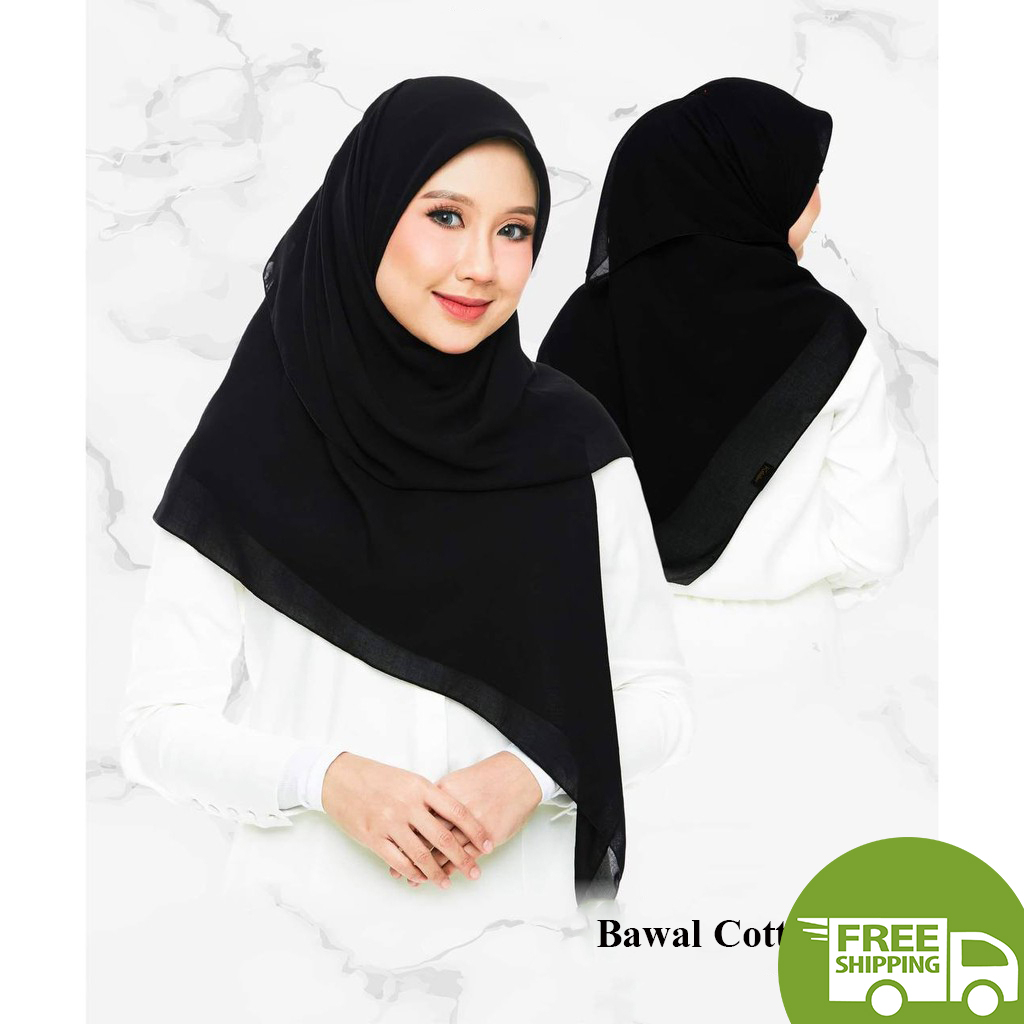 BAWAL COTTON PLAIN PREMIUM BIDUNG 45,TUDUNG MURAH | Shopee Malaysia