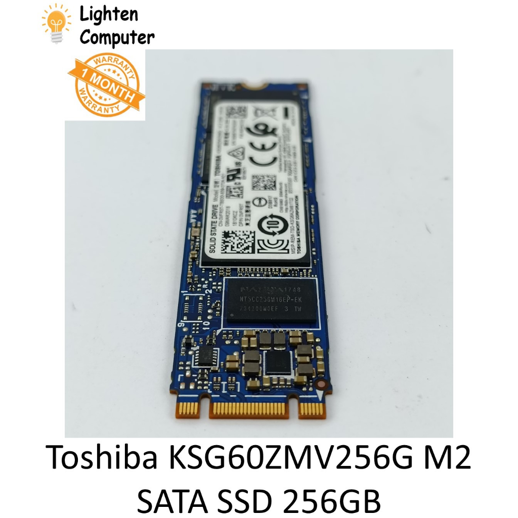 【USED】 TOSHIBA M.2 KSG60ZMV256G SATA SSD 256GB | Solid State Drive ...