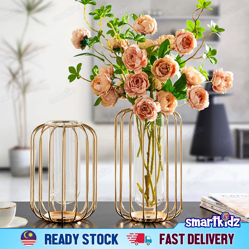 [1Box] Lantern Metal Gold Vase Home Decor Home Living Elegant Metal
