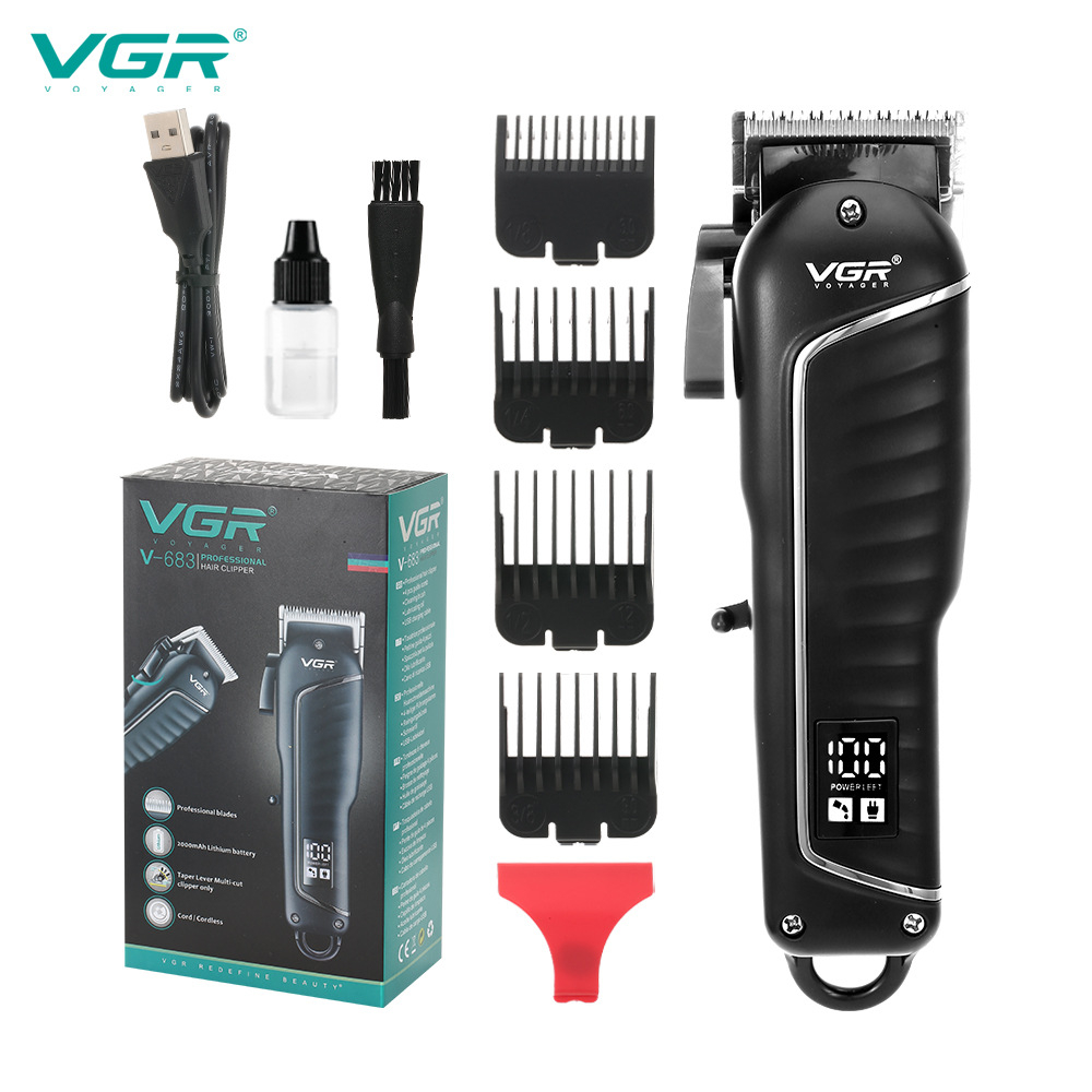 VGR V683 Hair Clippers Men Professional Hair Trimmer Electric Hair