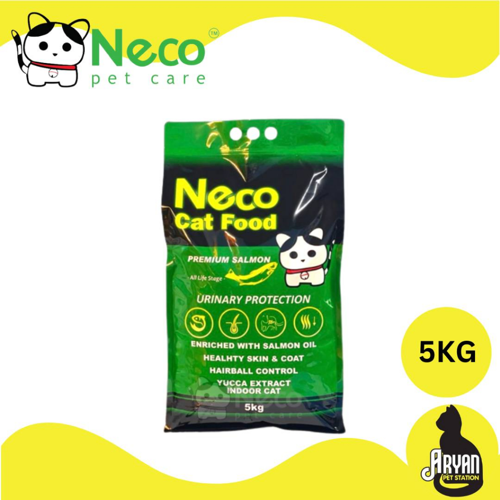 Neco Cat Dry Food Salmon (Indoor & Urinary Care) Premium Salmon 5KG