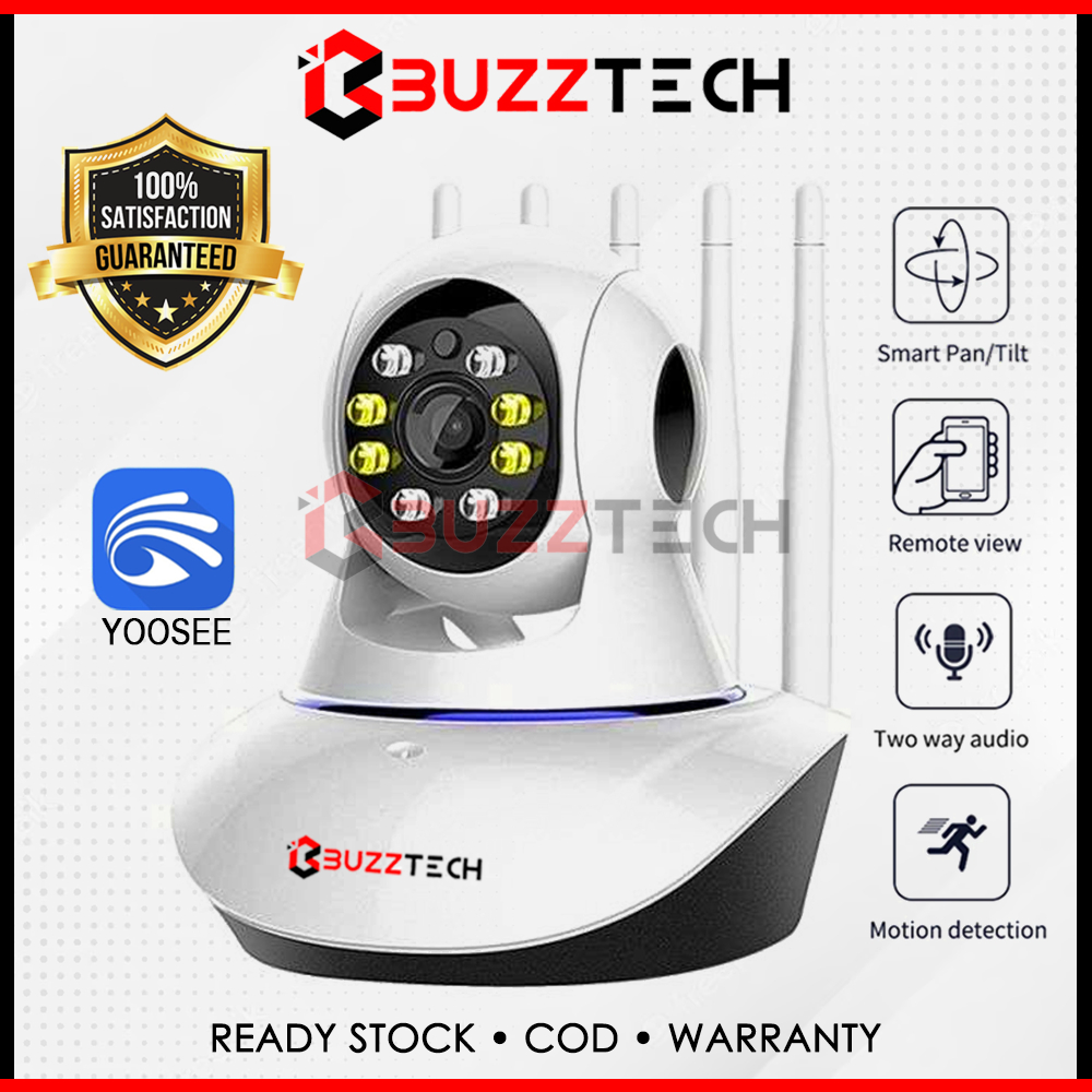 BuzzTech 5 Antenna Wireless CCTV IP CAMERA 1080P Full HD 2MP Wifi CCTV Baby Monitor Mini Camera