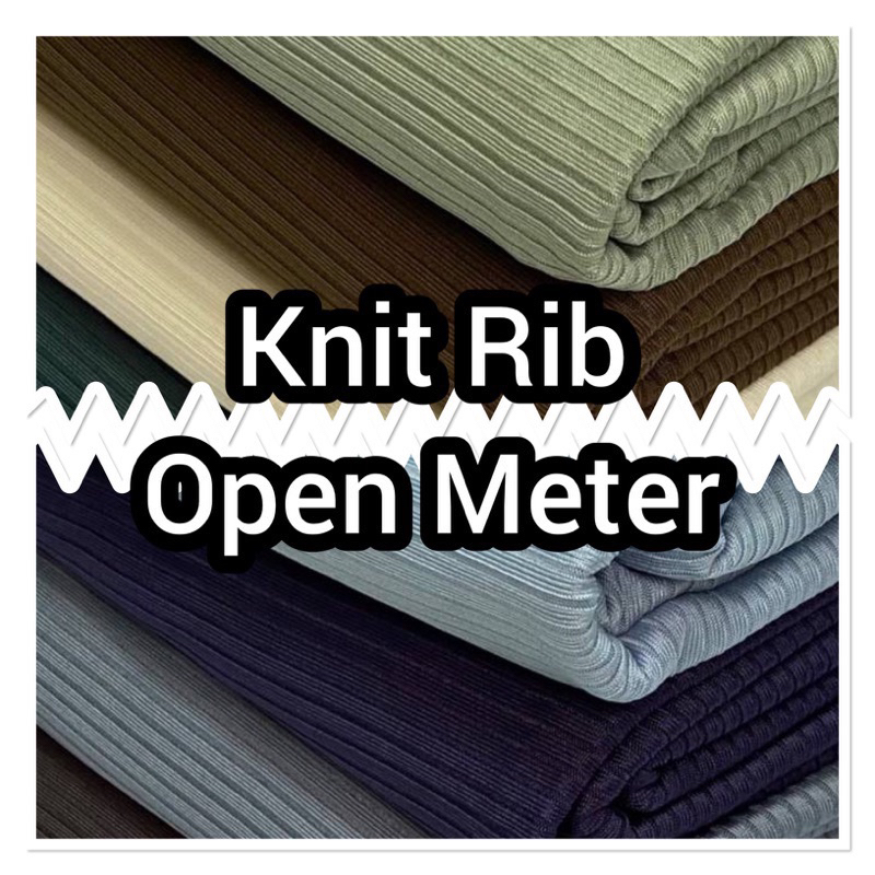(open meter) Korean Rib knit viral | Shopee Malaysia