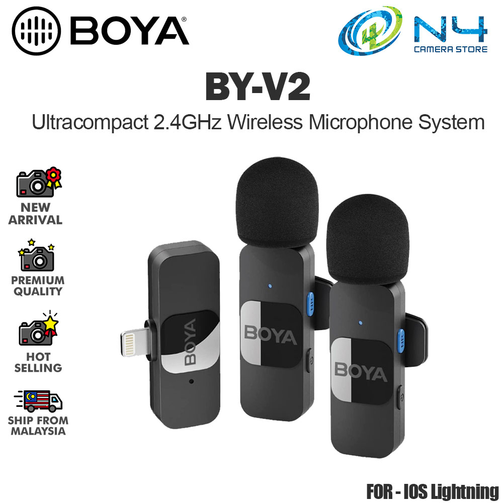 BOYA-Wireless Microphones,Accessories,Recording Equipment