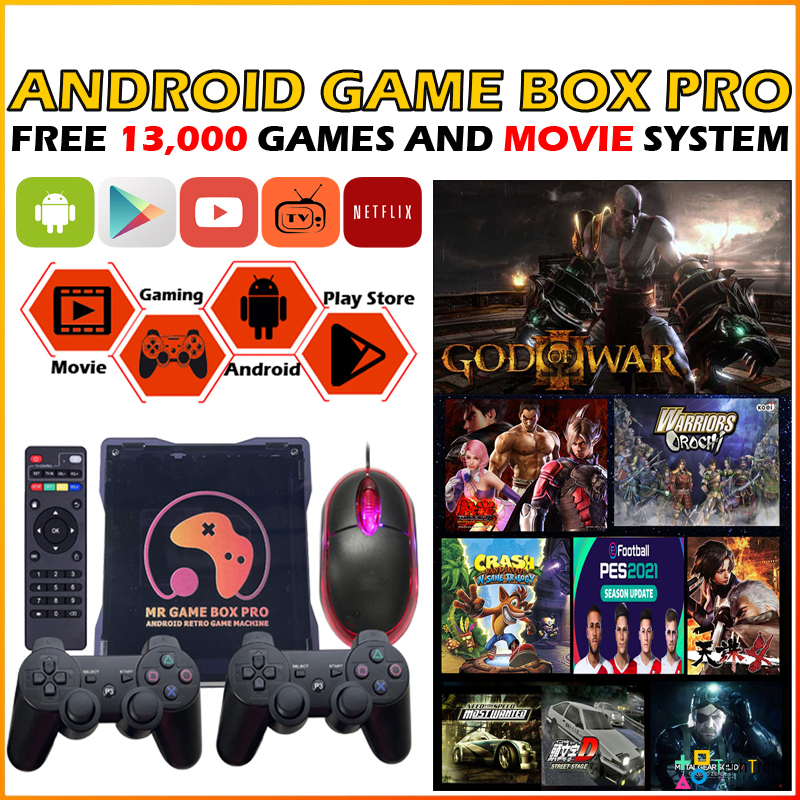 ANDROID TV GAME BOX PRO X3 2GB RAM 128GB ROM Arcade Gamebox Console ...