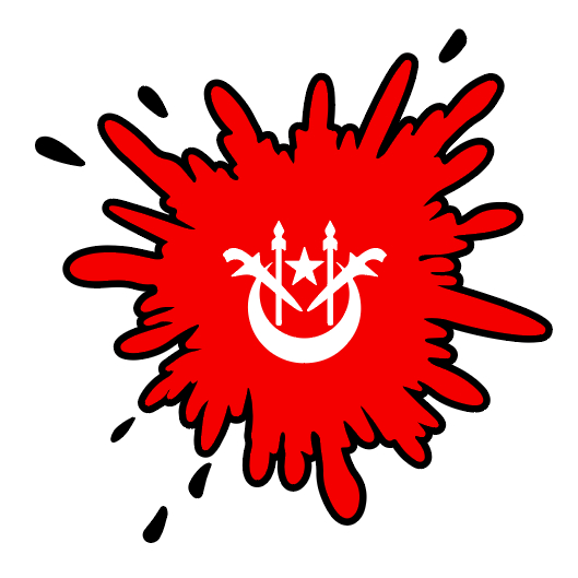 STICKER WATER SPLASH DENGAN BENDERA KELANTAN, STICKER COVER CALAR