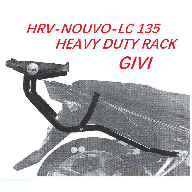 Yamaha Nouvo LC135 GIVI Heavy Duty Advance Rack Monorack J (1 Set ...