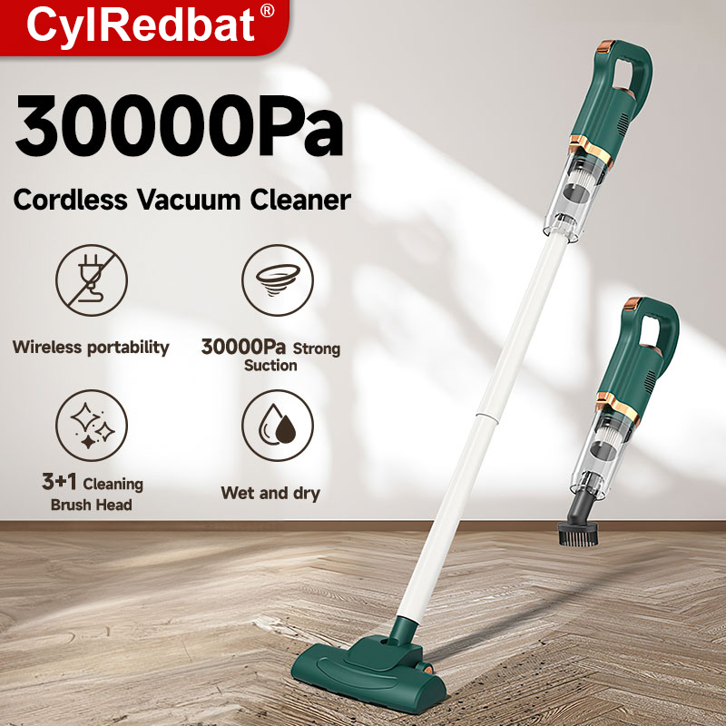 CylRedbat 3 in 1 Cordless Vacuum Cleaner 30000Pa Strong Suction