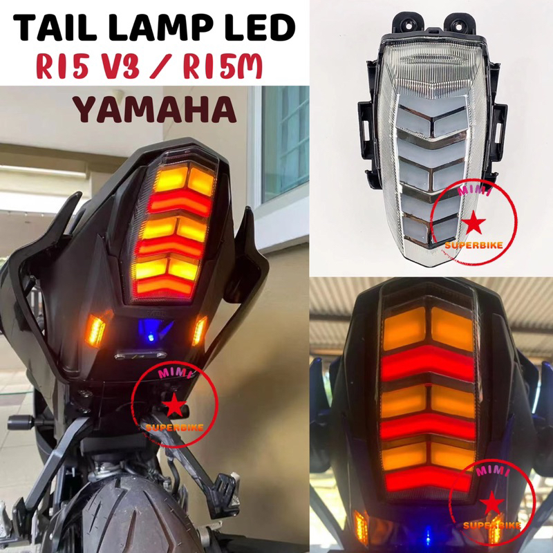 YAMAHA YZF R15 V3 R15M V4 LED INTEGRATED TAIL LAMP WITH SIGNAL LIGHT ...