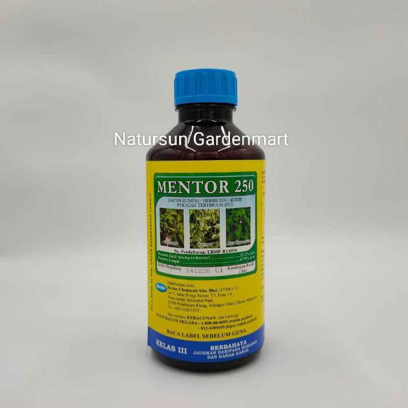 (Pokok)1L Mentor 250/Hextar/Racun Rumpai/triclopyr-butotyl 32.1% ...