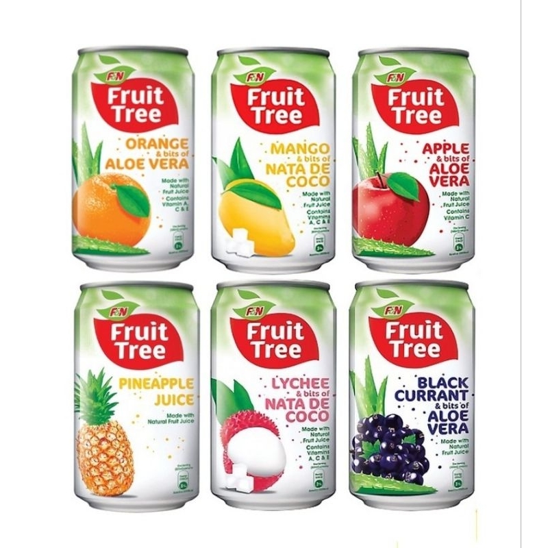 F&N Fruit Tree Drink (300ml) Blackcurrant Aloe Vera / Lychee Nata de