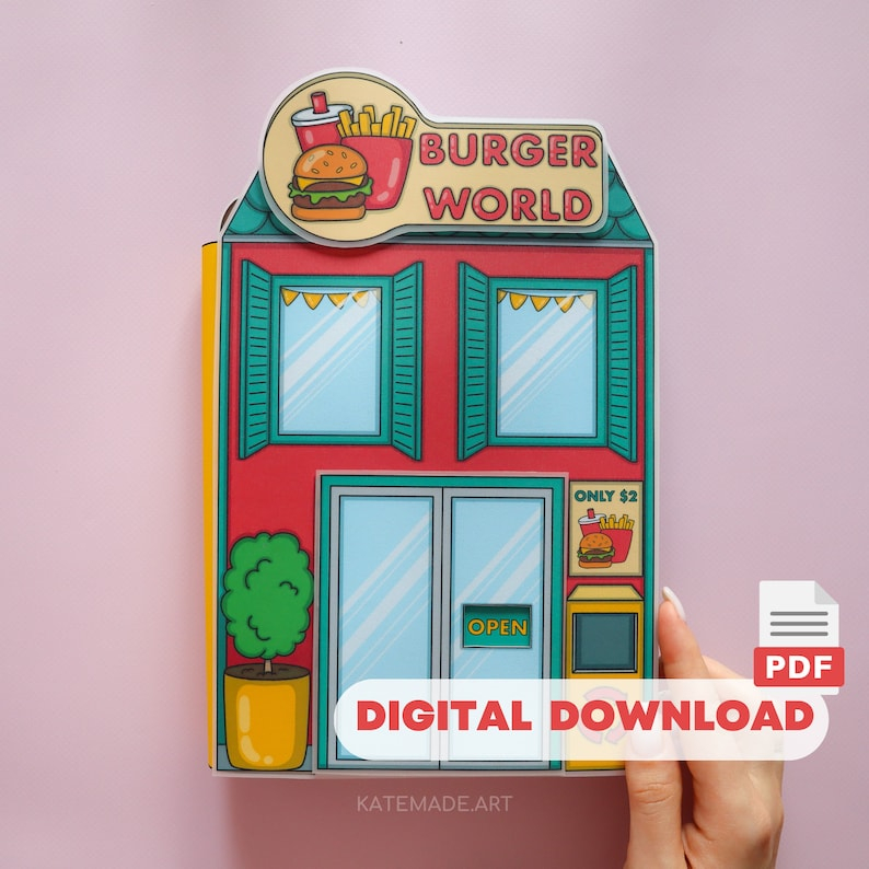 (PDF) Fast food busy book 29 pages SOFTCOPY PRINTABLE | Shopee Malaysia