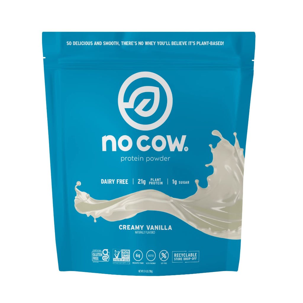 No Cow Vegan Protein Powder, Vanilla, 21g Plant Based Protein