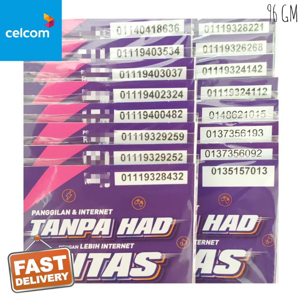 Nice Number Tanpa Had Unlimited data Plan (Sim card only