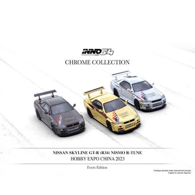 Inno Models Inno64 1/64 Nissan Skyline GT-R (R34) Nismo R-Tune - Set Of ...