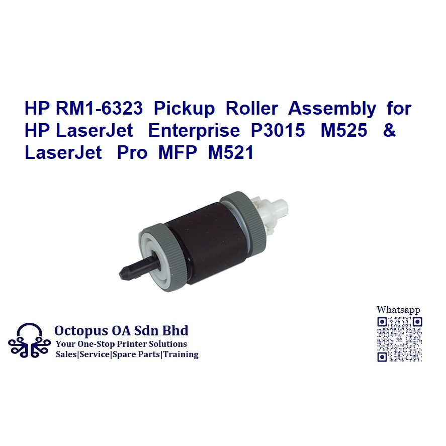 Hp Rm1 6323 Pickup Roller Assembly For Hp Laserjet Enterprise P3015 
