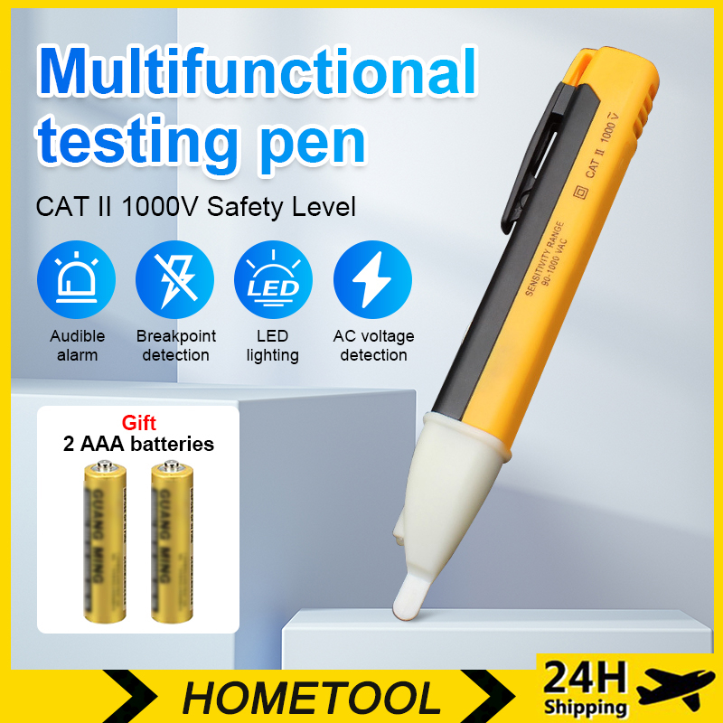 Electric Test Pencil Digital Voltage Detectors Non-Contact Pen Tester ...