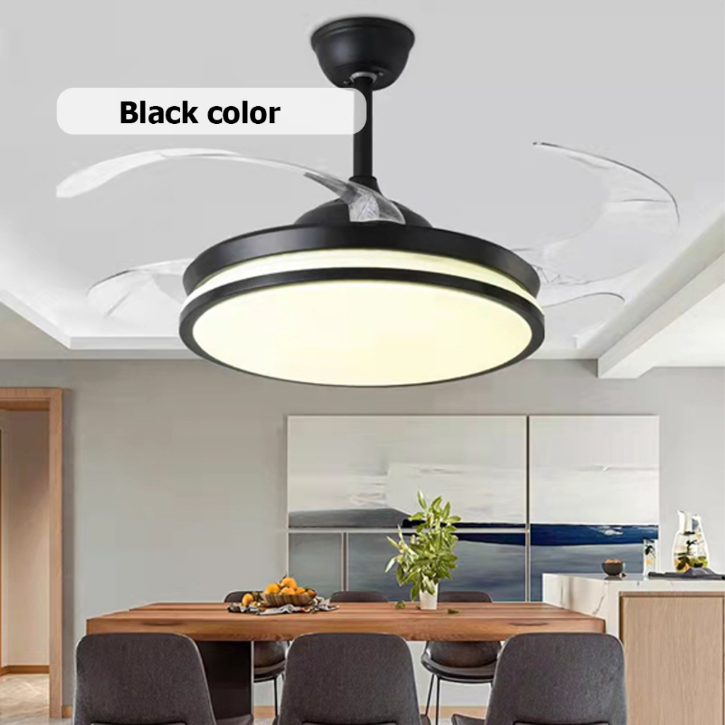 Stylish Ceiling Remote Fan With Light And Dual Control 6 Speed
