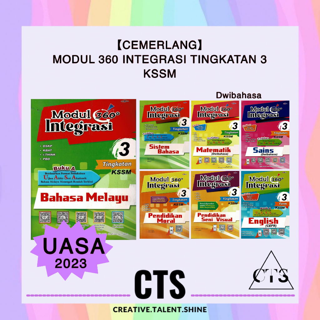 【Cemerlang】Modul 360 Integrasi Tingkatan 3 UASA KSSM 2023 Dwibahasa ...