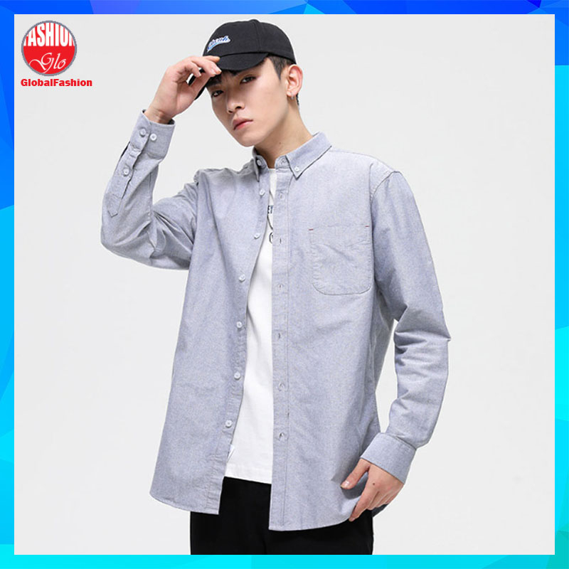 Smart Casual Long Sleeve Shirt, Shirt Casual Smart Cotton