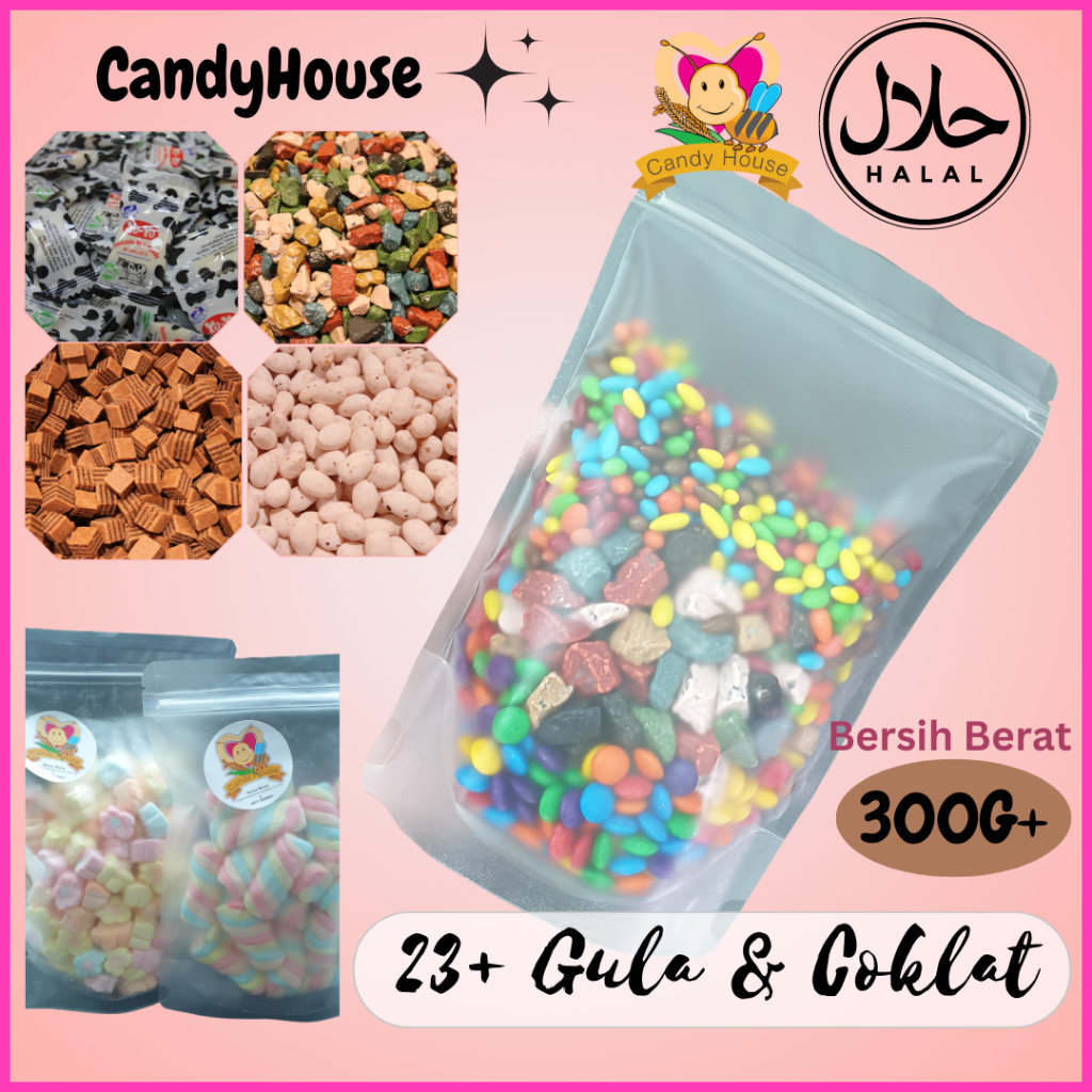 Gula & Marshmallow & Coklat Halal Ziplock Packaging (READY STOCK) [100G ...