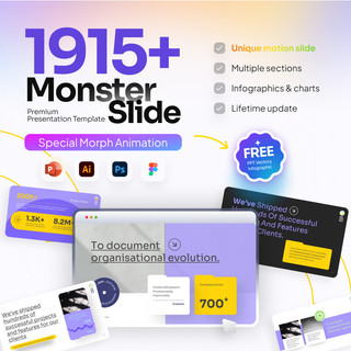 Monster Slides Premium PowerPoint Presentation Template | Shopee Malaysia