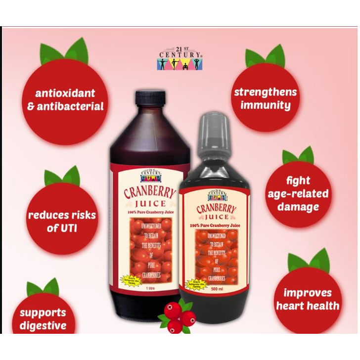21st Century Cranberry Juice (500ml/1000ml) Shopee Malaysia