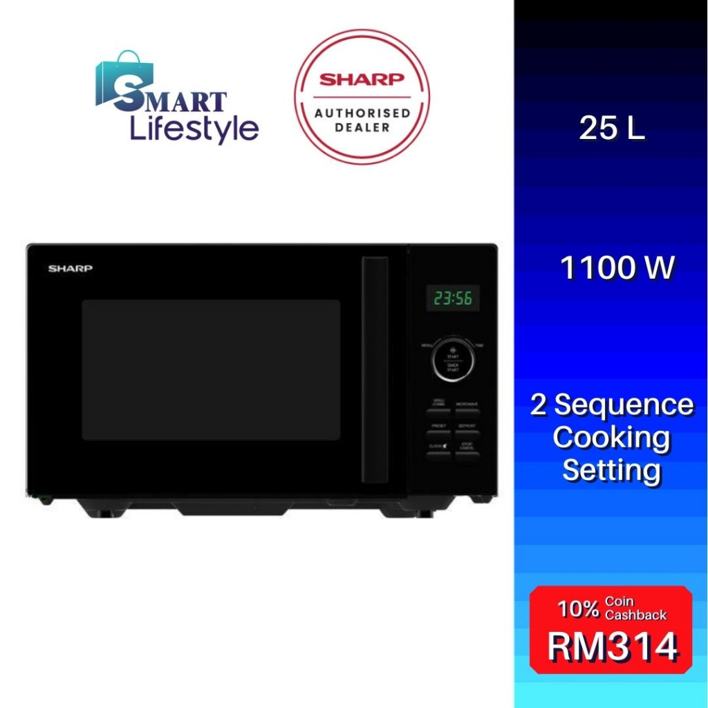 Sharp R7521GK Microwave Oven with Grill Digital Shopee Malaysia