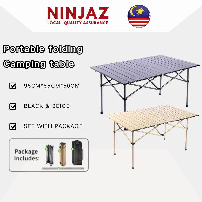 【24HR SHIP】Folding Camping Table Outdoor Picnic Hiking BBQ Aluminium