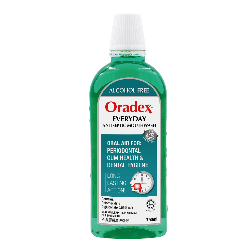 Oradex Everyday Antiseptic Mouthwash (750ml) Shopee Malaysia