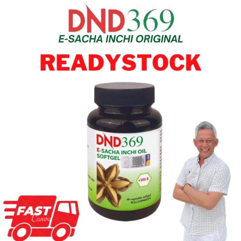 DND E Sio Sacha Inchi Oil Softgel DND369 Dr Noordin Darus Omega 3,6,9, Vitamin E (60 biji per bottle)(DND GO NATURE OWJA
