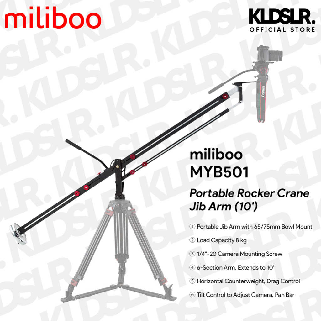 miliboo MYB501 Portable Rocker Crane Jib Arm (10') | Shopee Malaysia