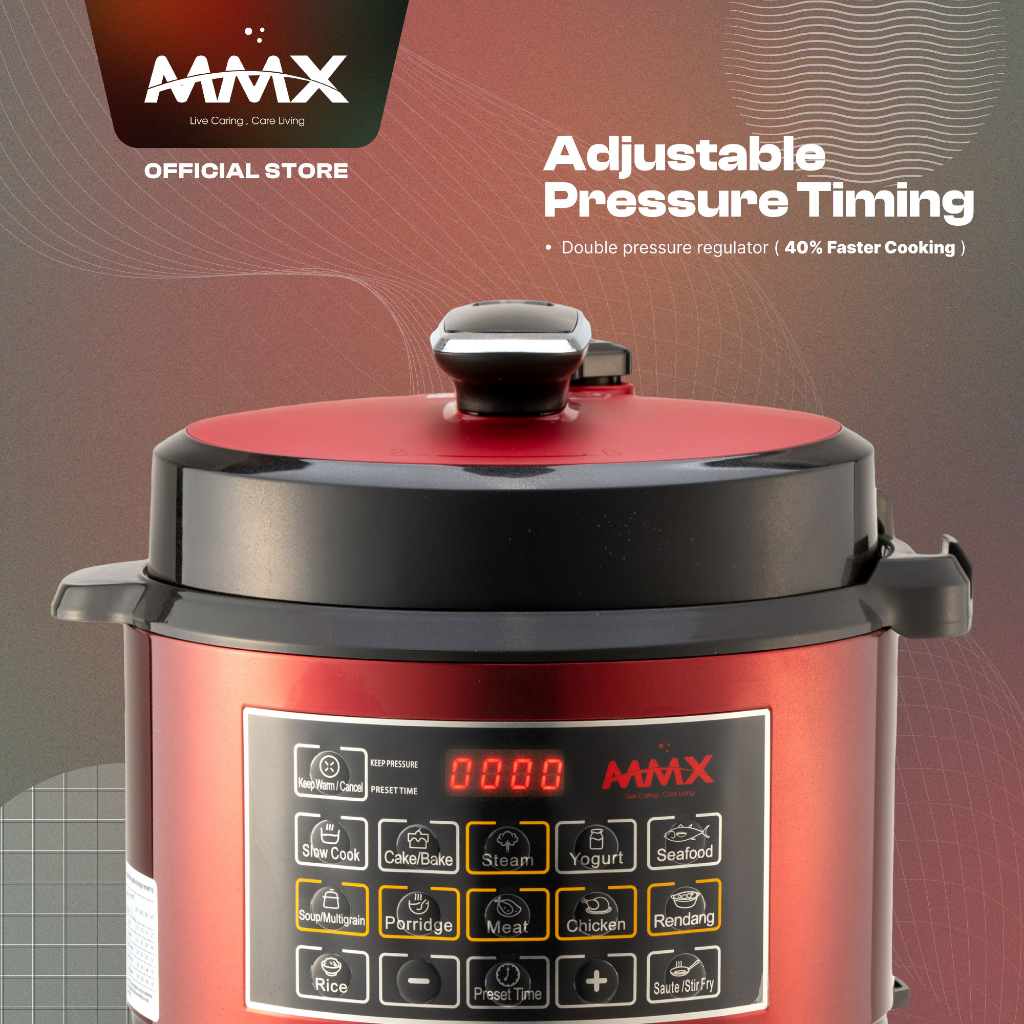 MMX Ewant Cuisiniere Pro GP60 Extra Safety Double Pressure Regulator Pressure Cooker 6L Shopee Malaysia