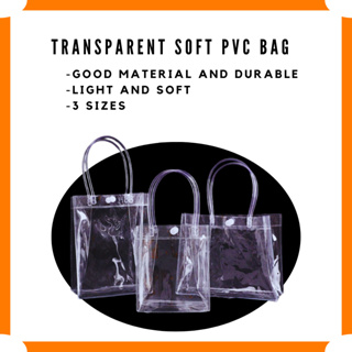 Multi-function Purpose Cheap Clear Bag With Button Gift Bag Plastic Pvc  Good Quality Bag Wholesale - Buy Plastic Bags With Logos,Plastic Bag