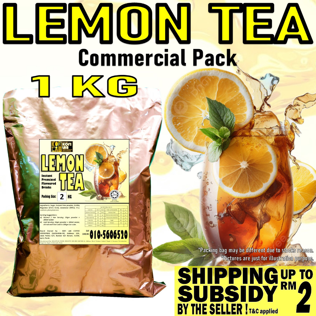 ICE LEMON TEA 1kg | Instant Premixed Flavored Drinks Powder | HALAL ...