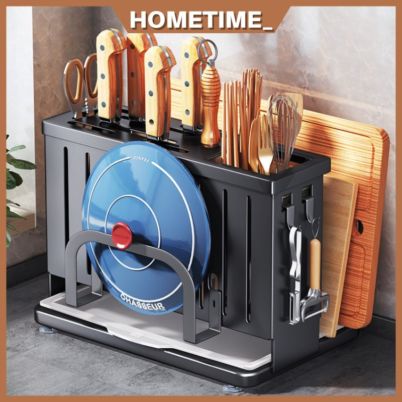 Rak Dapur Kitchen Knife Storage Rack Chopsticks Cutting Board Holder