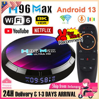 H96 MAX M2 Android 13 TV BOX RK3528 64GB 32GB 16GB 2.4G 5G WIFI 6 BT 5.0  Ethernet LAN 8K Media Player Set Top Receiver
