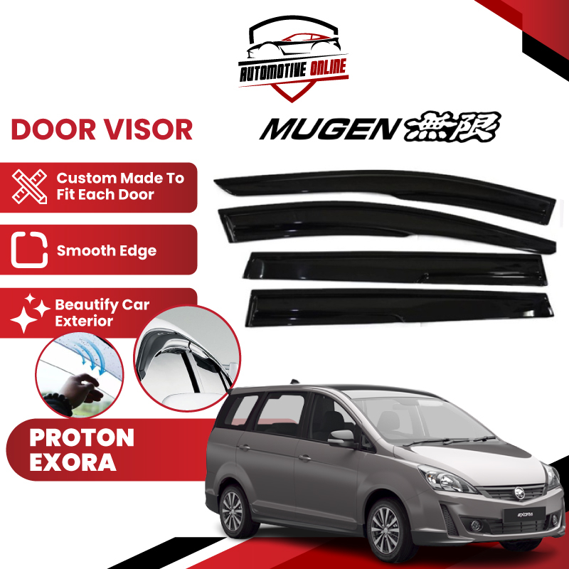 Proton Exora 4pcs set Door Visor Mugen Style Air Press Window