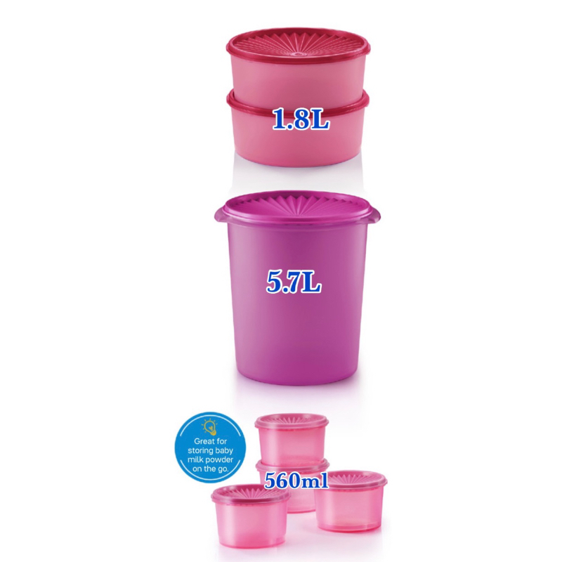 Tupperware Deco Canister 1.8L 5.7L 560ml | Shopee Malaysia