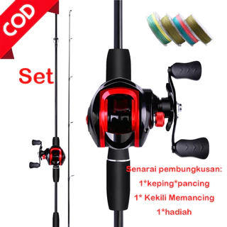 KFT GS1000 SPINNING REEL COMBO SET Fishing Rod Combo SET Reel Spinning  Joran Pancing 1 Set