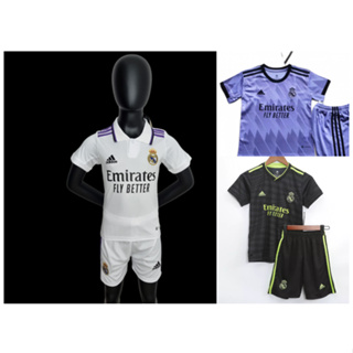 Cristiano Ronaldo #7 R Madrid Kids Jersey sets Away Pink Soccer Jerseys  Youth Kits Shirts & Shorts - AliExpress